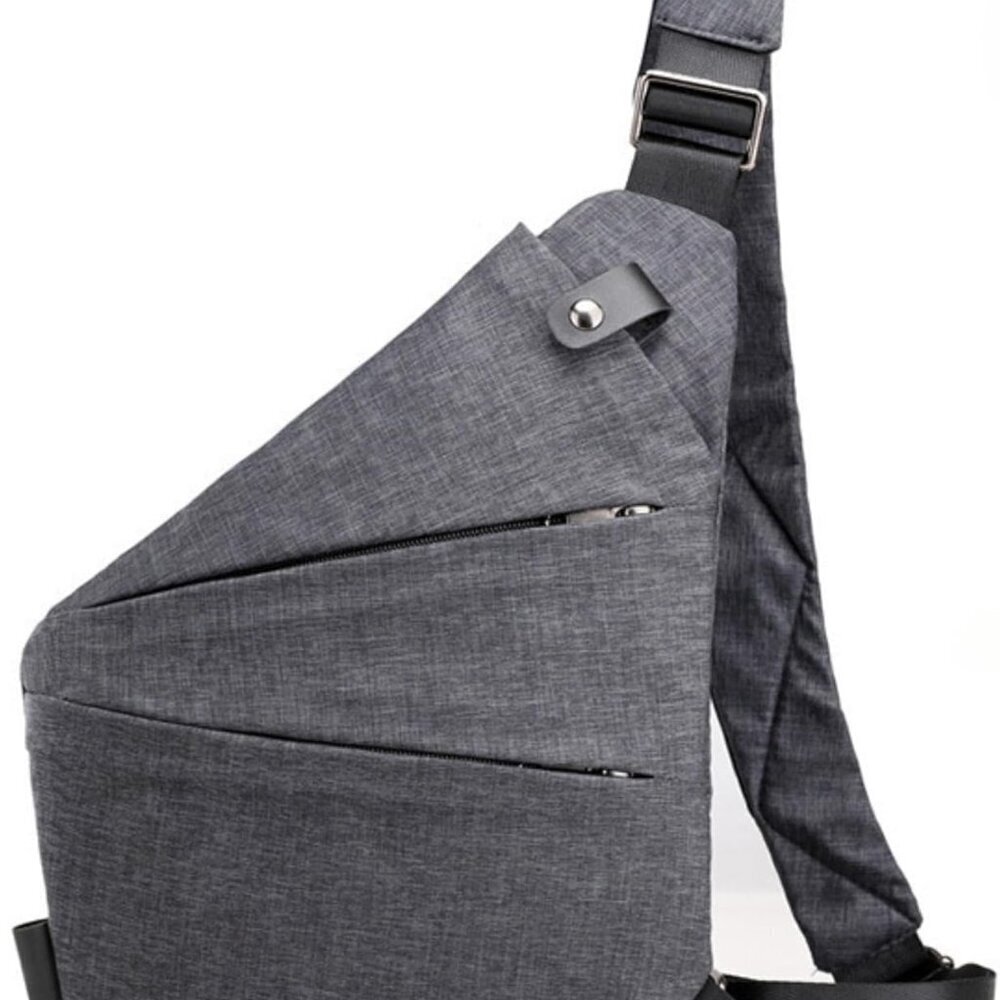 Anti Theft Travel Sling Bag Nylon Slim Crossbody Bag for Women Men Casual